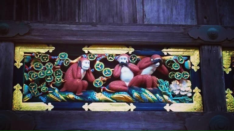 Three monkies, Nikko Toshogu