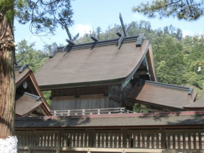 Main hall of Izumo Taisha shrine in Shimane, Japan