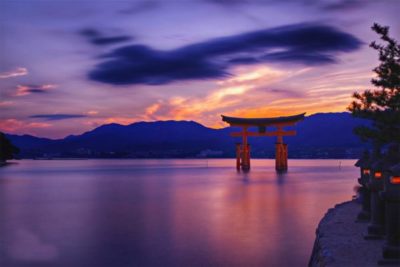miyajima | Japan City Tour | Travel agency in Tokyo Miyajima floating torii gate in the water in Miyajima, Hiroshima, Japan
