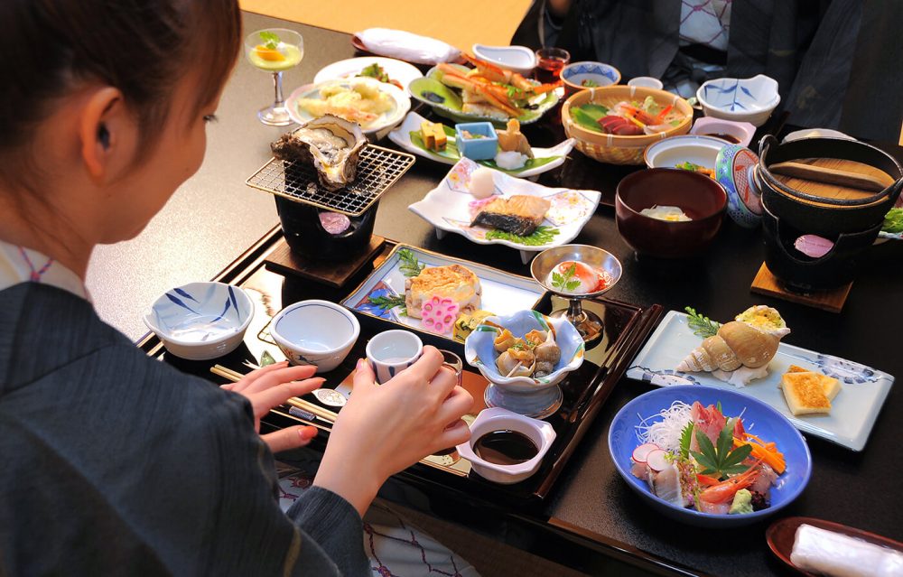 A Kaiseki Ryori meal in Japan