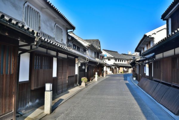 Traditional street in Kurashiki, Okayama, Japan