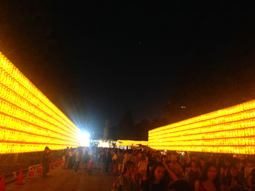 Lanterns at the Mitama Matsuri festival in the Yasukuni Shrine in Tokyo, Japan