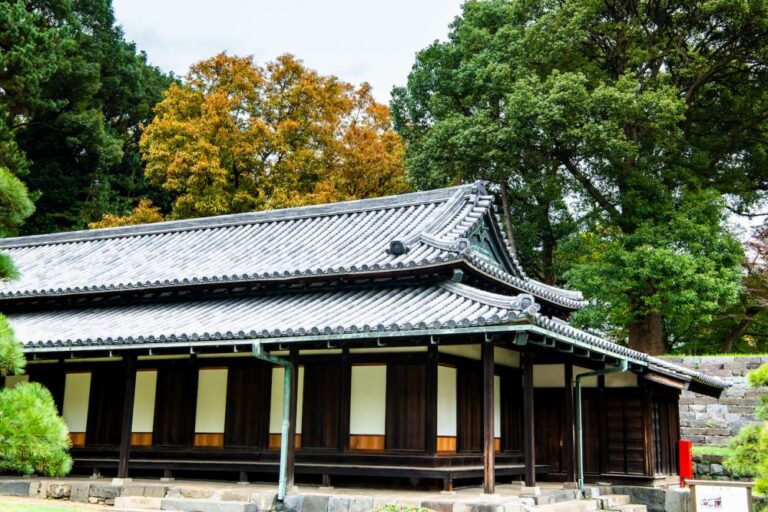 Small buildig on the grounds of the Imperial Palace in Tokyo, where the Japanese emperor lives.