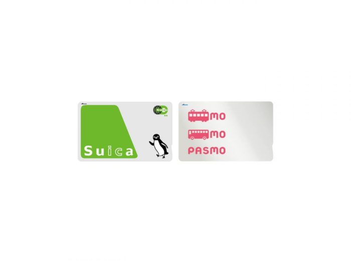The Suica (green) and Pasmo (pink) cards in Japan