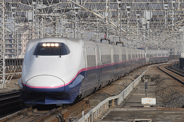 Shinkansen train in Japan