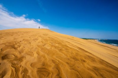 A large sandy dune in Tottori, Japan