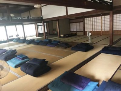 A meditation space in a zen temple in Japan