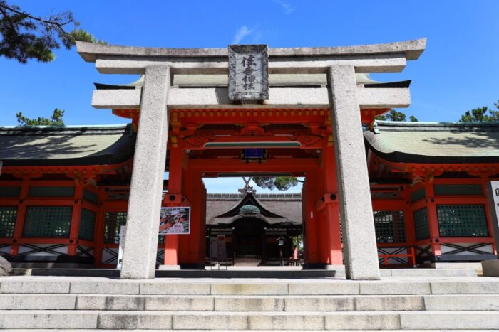 Sumiyoshi Taisha shrine in Osaka, Japan