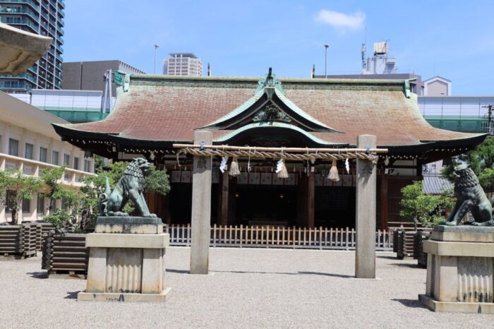 Imamiya Ebisu Shrine in Osaka, Japan