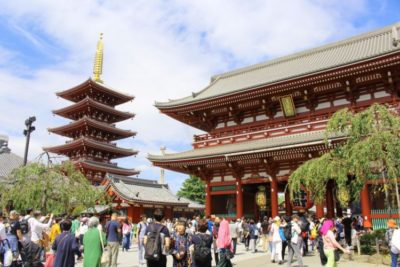 Asakusa Sensoji, a good destination on a highlights itinerary of Tokyo