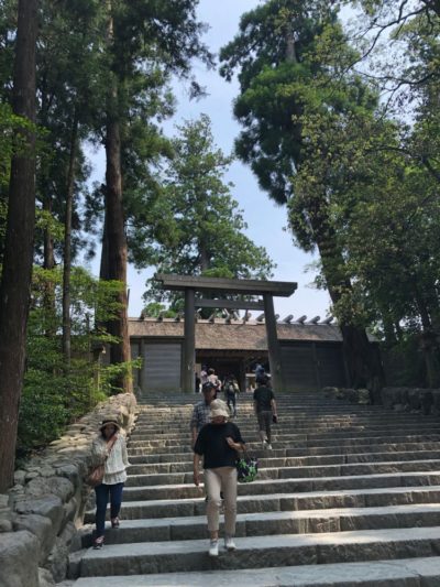 Ise Shrine in Mie prefecture, Japan. This is the main shinto shrine of Japan.