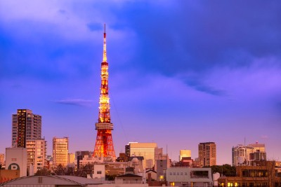 Tokyo Tower in the twillight, Japan