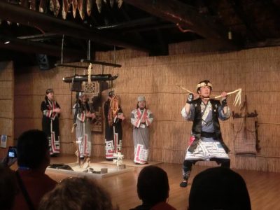 Ainu show in Hokkaido, Japan