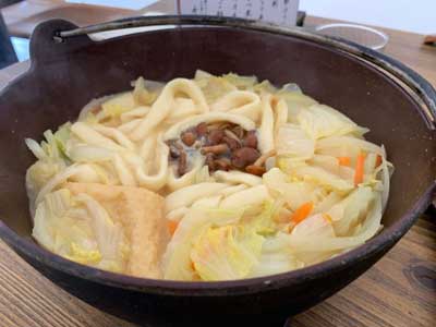 Houtou noodles, typical local food in Kawaguchiko, Japan