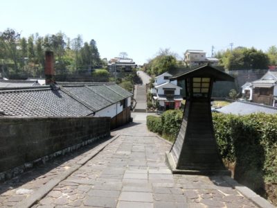 Traditional street in Kizuki on the Kunisaki Peninsula in Oita, Kyushu, Japan