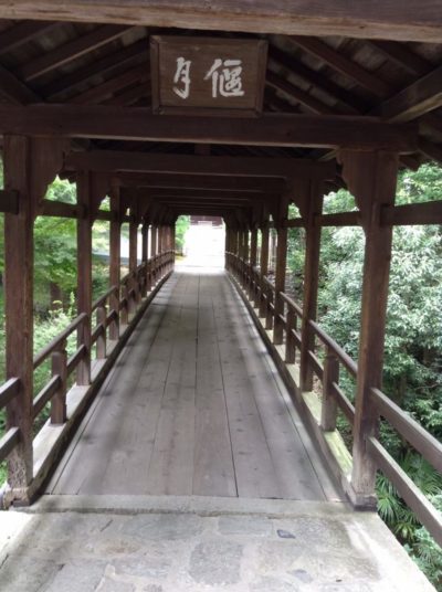 Wooden corridor in Tofukuji temple, Kyoto, Japan