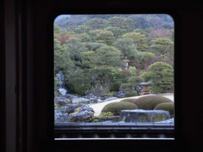 A window as a picture frame in the Adachi Museum of Art, Shimane, Japan