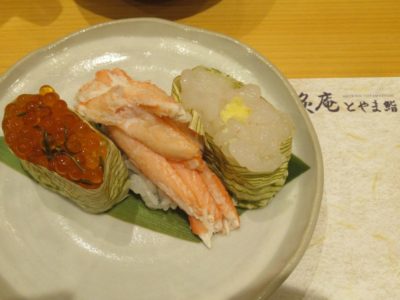 Fresh sushi in Toyama