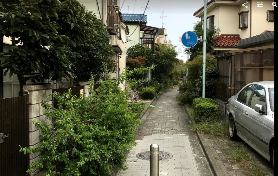 Quiet backstreet in Shibamata Tokyo
