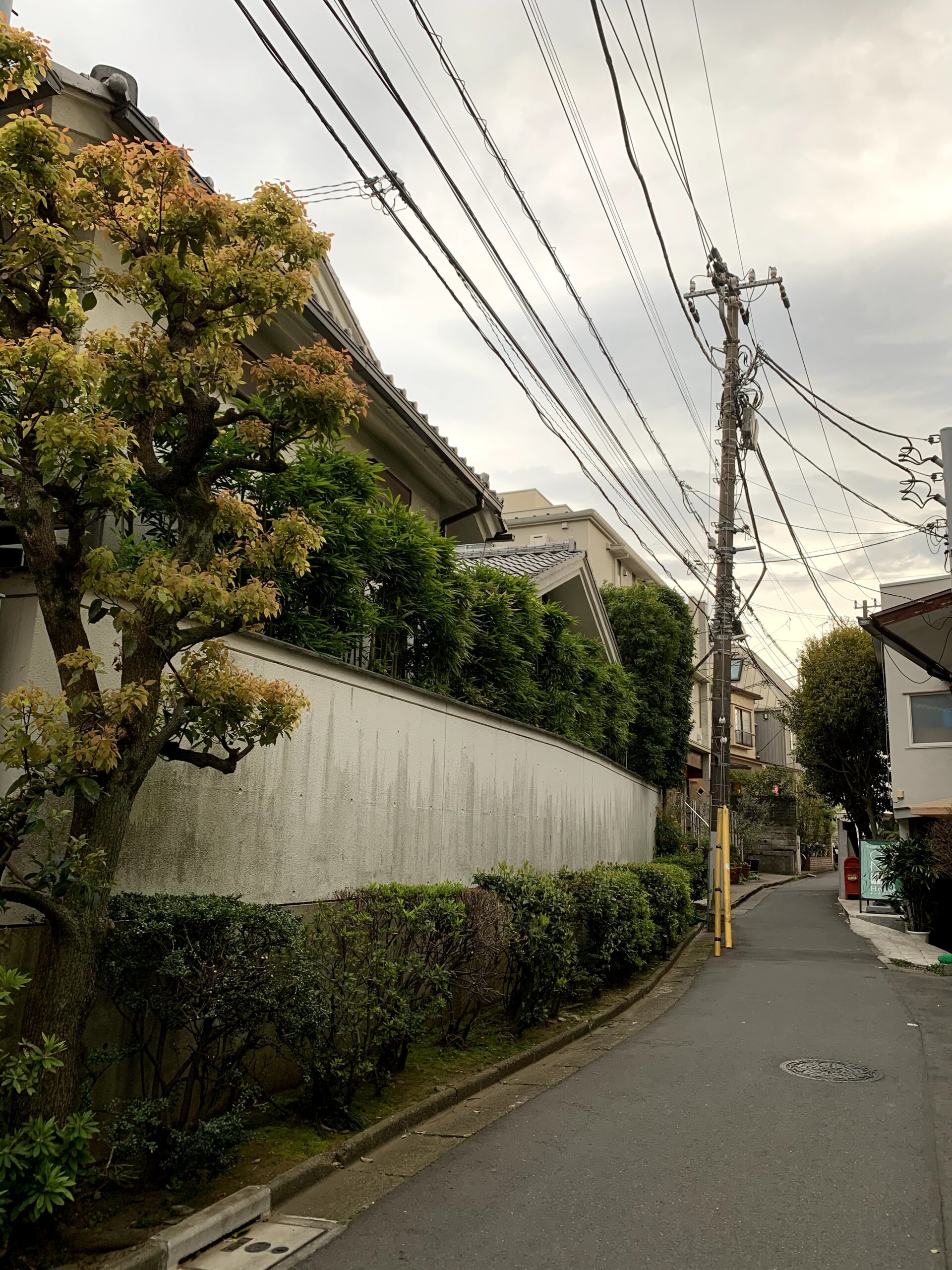 Quiet street in central Tokyo