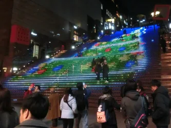 illumination kyoto station | Japan City Tour | Travel agency in Tokyo Kyoto Graphical Illumination in Kyoto Station, Japan