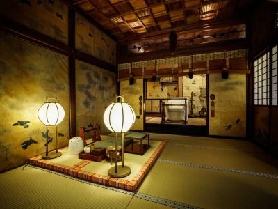 Imperial family room in Dogo Onsen hot spring, Ehime, Japan