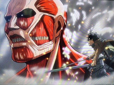 Image of Attack on Titan (Shingeki no Kyojin,anime), a popular manga comic book series in Japan