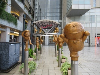 statue of Doraemon in Takaoka