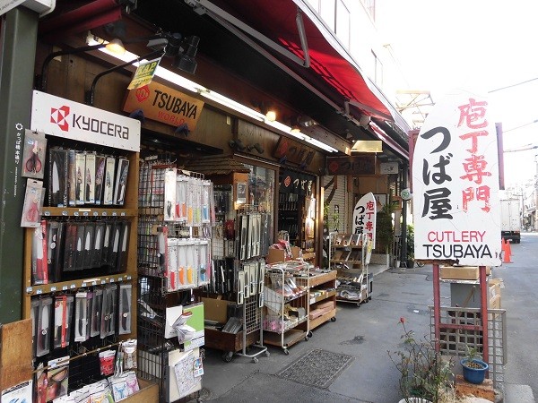 Kitchen knife shop in Kappabashi, Tokyo, Japan