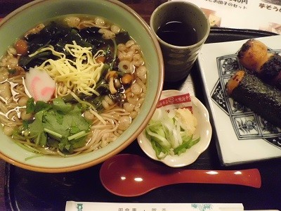 Soba set meal in Kawagoe, Japan