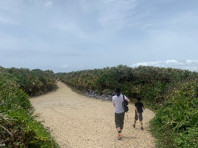 Cycling on Kudaka Island in Okinawa, Japan