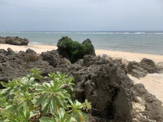 View at Pizza Hama beach in Kudaka Island, Okinawa, Japan