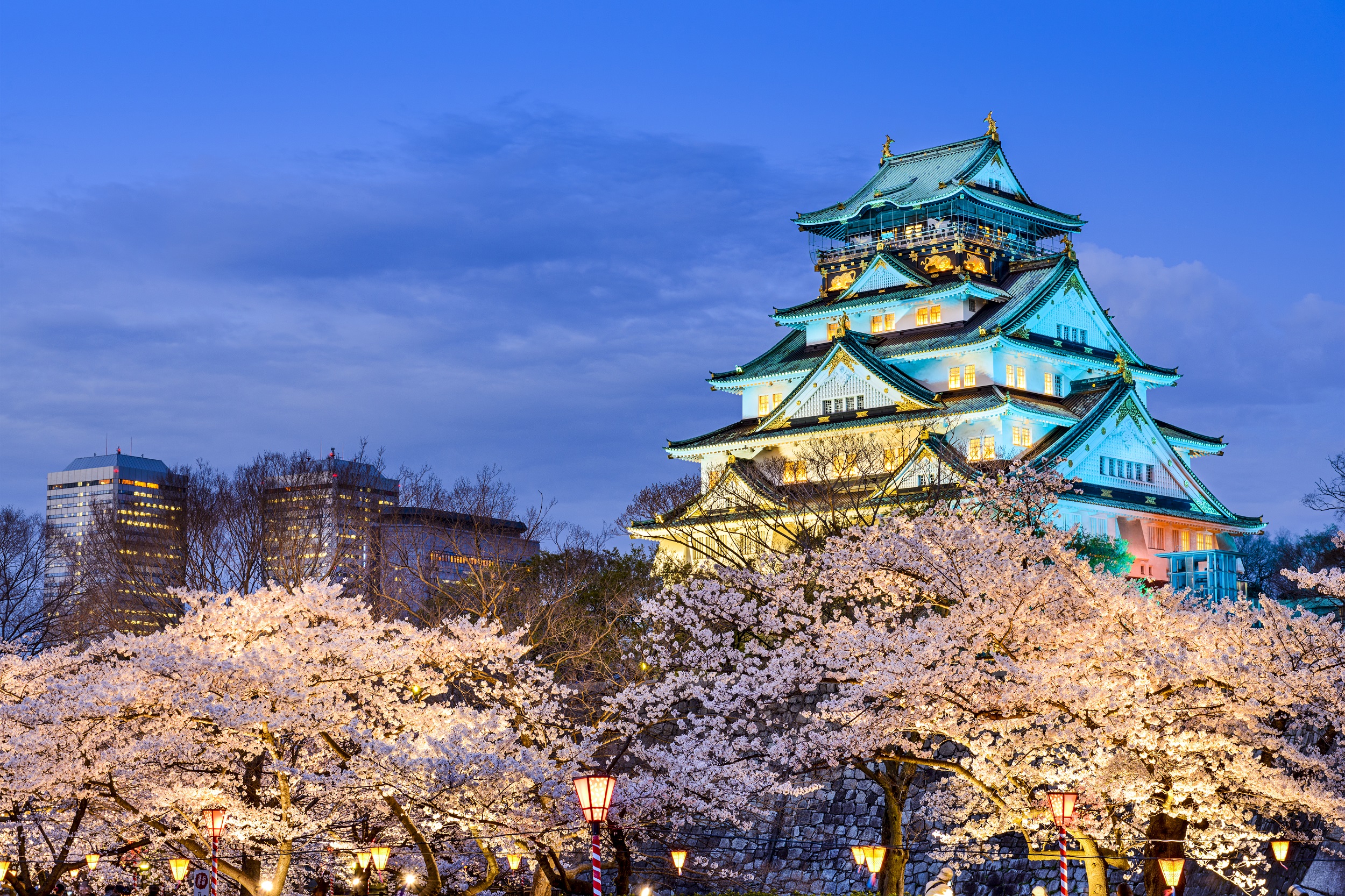Osaka Castle spring