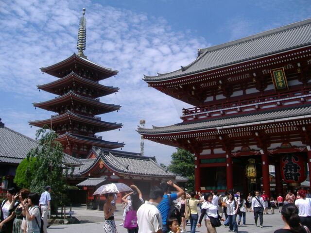 Sensoji temple in Asakusa