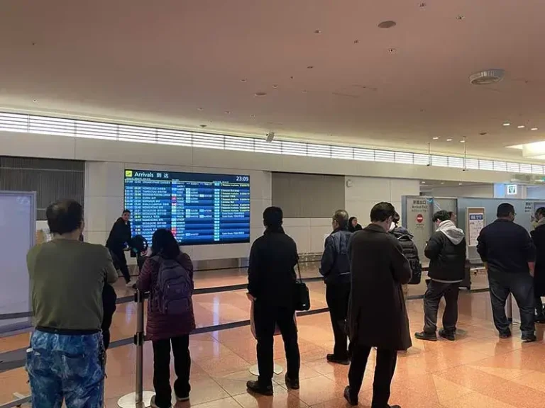 Arrival lobby in Haneda airport