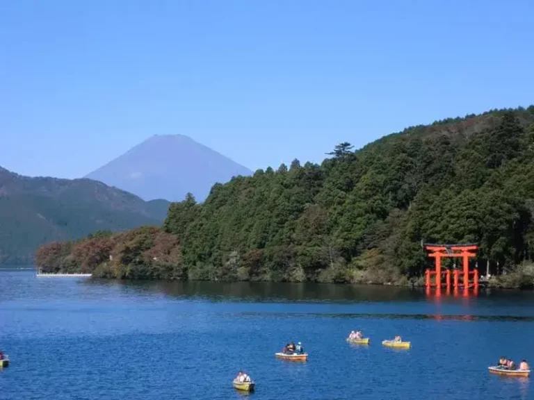 Mt. Fuji with lake Ashi