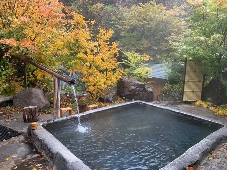 Onsen" Hot spring *image