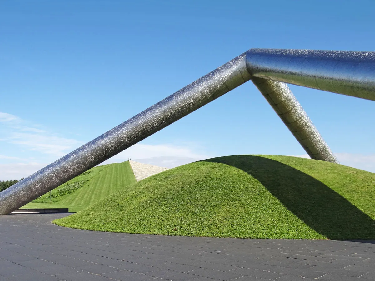Sculptures in the Moerenuma Park in Sapporo, Hokkaido, Japan