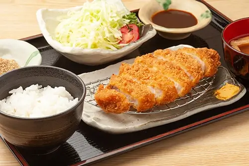 Tonkatsu, a Japanese pork dish