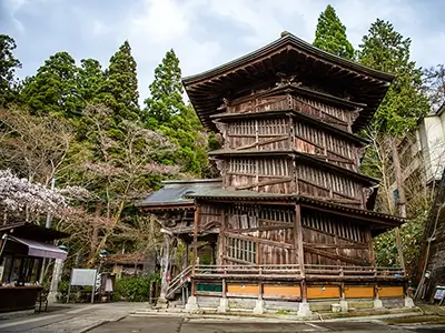 Sazaedo pagoda, Aizuwakamatsu, Fukushima, Japan