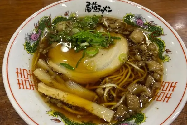 ramen noodles on the way of the shimanami kaido cycling road in japan