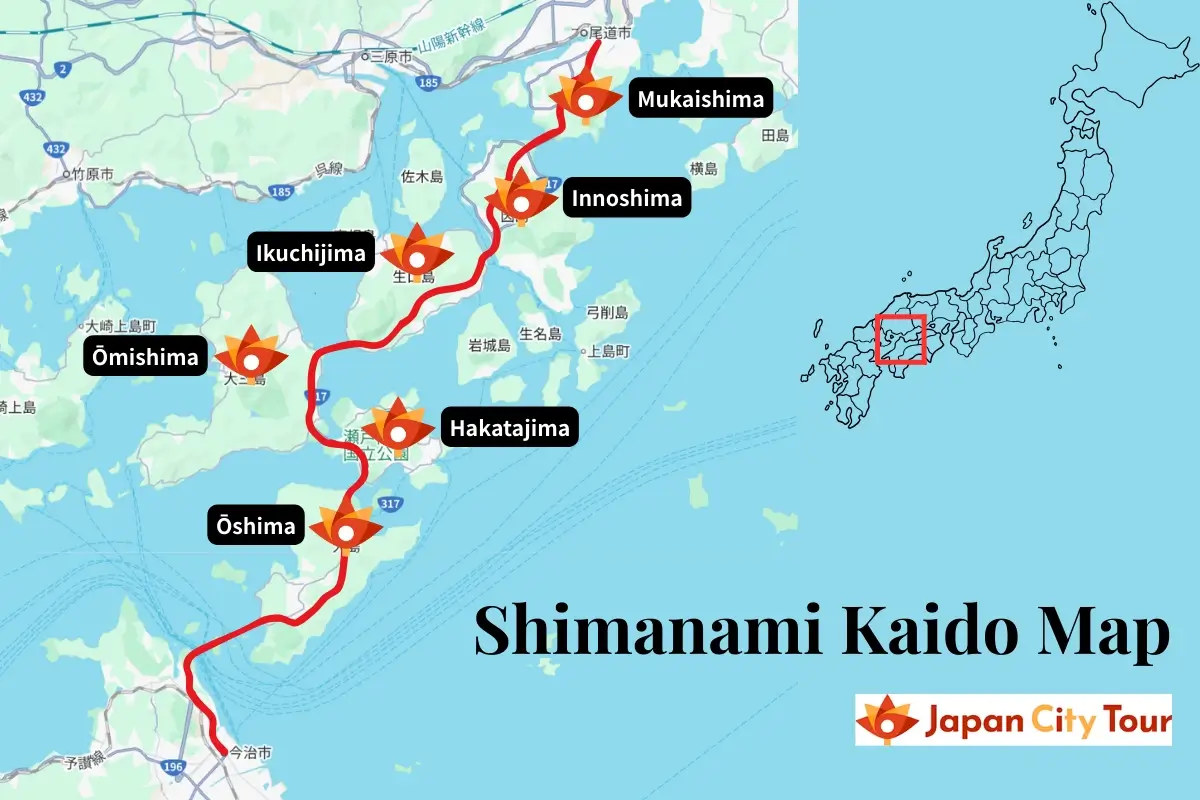 Shimanami Kaido Map